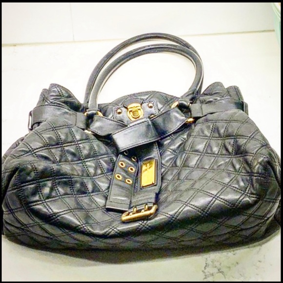 (More Photos) Marc Jacobs Large Quilted Bruna Handbag - Picture 4 of 6